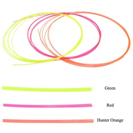 AKEPO Fiber Optic Sight Replacement Rod for Gun Bow Sight Fluorescence Fiber Optic Sights Rod High Brightness Glow Stick Green/Red/Hunter Orange【φ .078"/2mm*L 7.87"/20cm】