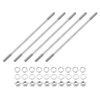 sourcing map 5pcs Double Ended Stud Screws, M8x200mm 304 Stainless