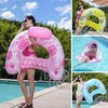Pool Floats Adult Inflatable Float with Adjustable Canopy Cup Holders