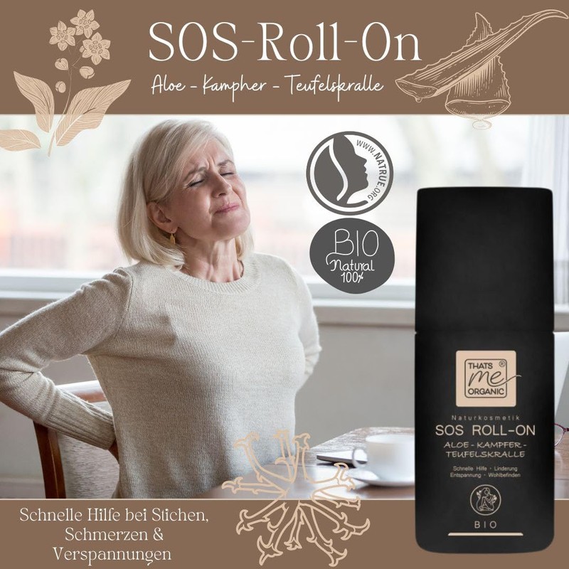 Organic Sos Roll-On Aloe 50 ml Natural Cosmetics