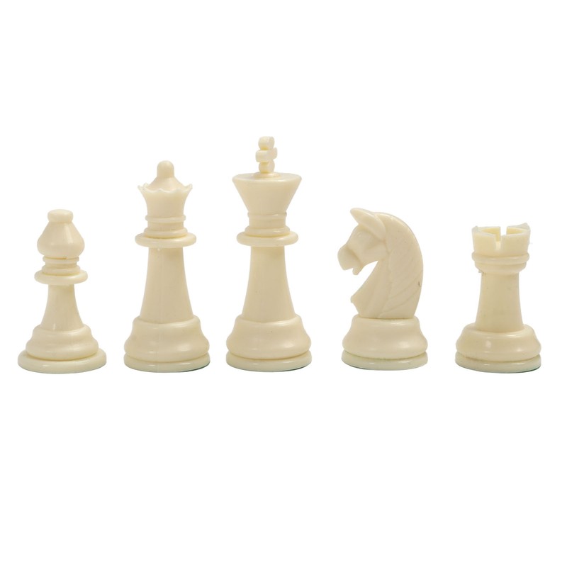 Chess Checkers Set PP Chess Pieces PU Imitation Leather Chess