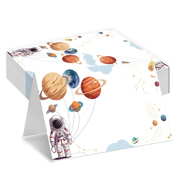 Planets Themed Place Cards, Outer Space Themed Seat Cards For