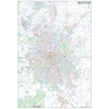 Metro Denver CO Detailed Region Wall Map w/Zip Codes *Laminated*