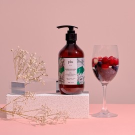 Flu Ploo Original Scrub Wash 500g 3-Piece Set (+Shower Ball) - Lime Grape+Raspberry Mint+Grapefruit Peach / 플루 오리지널 스크럽워시 500g 3종세트(+샤워볼) - 라임그레이프+라즈베리민트+자몽피치