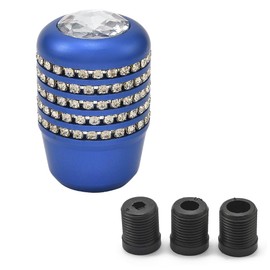 JSCARLIFE Bling Bling Auto Shift Gear Cover Strass Auto Knauf Schaltknauf Schaltknauf Schutz Kristall Auto Innendekor Zubehör (Blau)