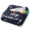 HGOD DESIGNS Cute Outer Space Planets Blanket Fleece Never stop