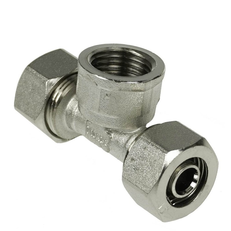 Rapidair Maxline 1/2" Piping Tee W/1/2 Female NPT Pipe Thread