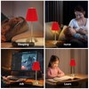 Red Table Lamps , Small Gold Table Lamp 12 Inch