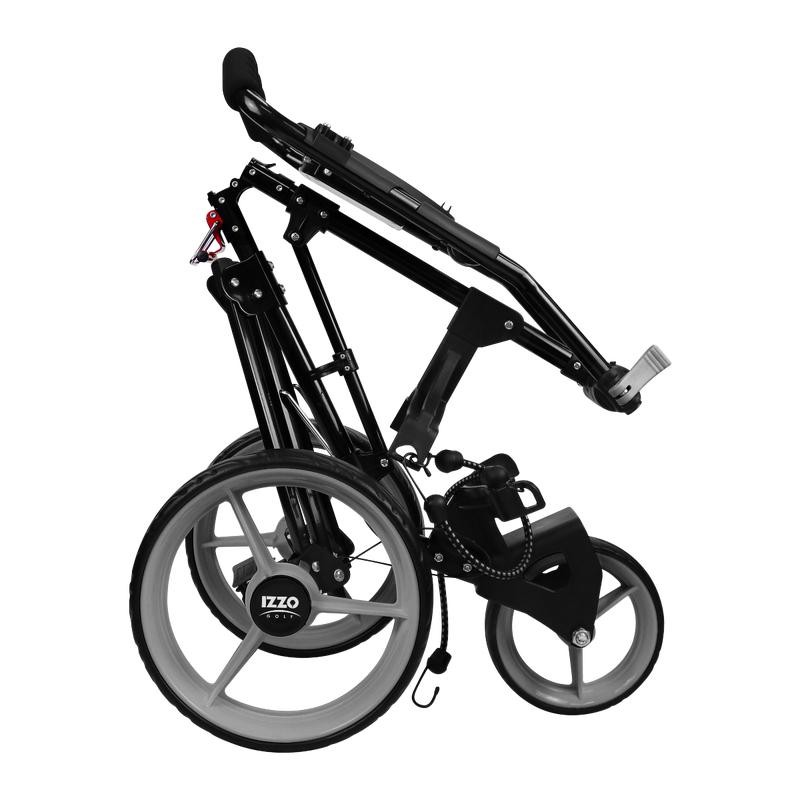 IZZO Golf Rover II Push Cart - Color: Red