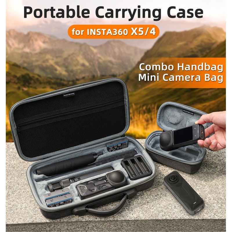 YYFRIEND Camera Accessories Carrying Case Mini Bag for INSTA360 X4/