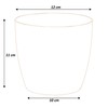 Tymar Pack of 2 Round Shape Planter (Purple, Diameter 12