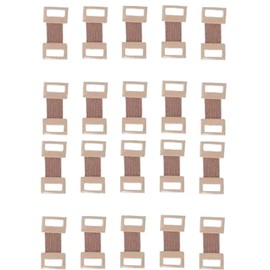 20Pcs Brown Elastic Bandage Clips Adhesive Bandages Bandage Wrap Clips Stretch Metal Clips, Replaceable Wrap Clips for Various Types Bandages and Bandaging Supplies