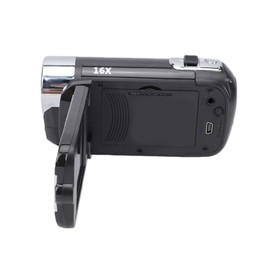 POCREATION Video de videocompla, grabadora de cmara de vlogging porttil Full HD Rotacin 16x Video de videocomisin Digital de Alta definicin Cmara DV  