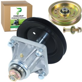 POSEAGLE 918-0625B Spindle Assembly with 756-04129B Idler Pulley Replaces 618-0625, 618-0660, 918-04137, 918-04137A, 918-0660, 753-08171 for Cub Cadet LT1046 LT1045 13AQ611H705 13AP605H755 Tractors