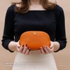 Cosmetic Pouch, Genuine Leather, Made in Japan, Women's, Brand, Large
