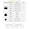 EHouseHome Outdoor Indoor 60inch SquareTablecloth with Umbrella Hole and Zipper,