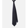 Easy-O Easy O Pattern Slub Wool Tie_Black