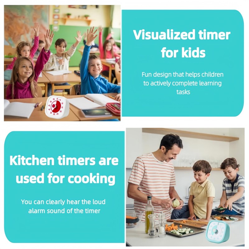 Visual Timer for Kids - 60 Minute Visual Kids Timer