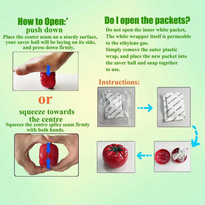 ShuRex Produce Freshness Preserver Saver Kit- Keep Fruits and Vegetables