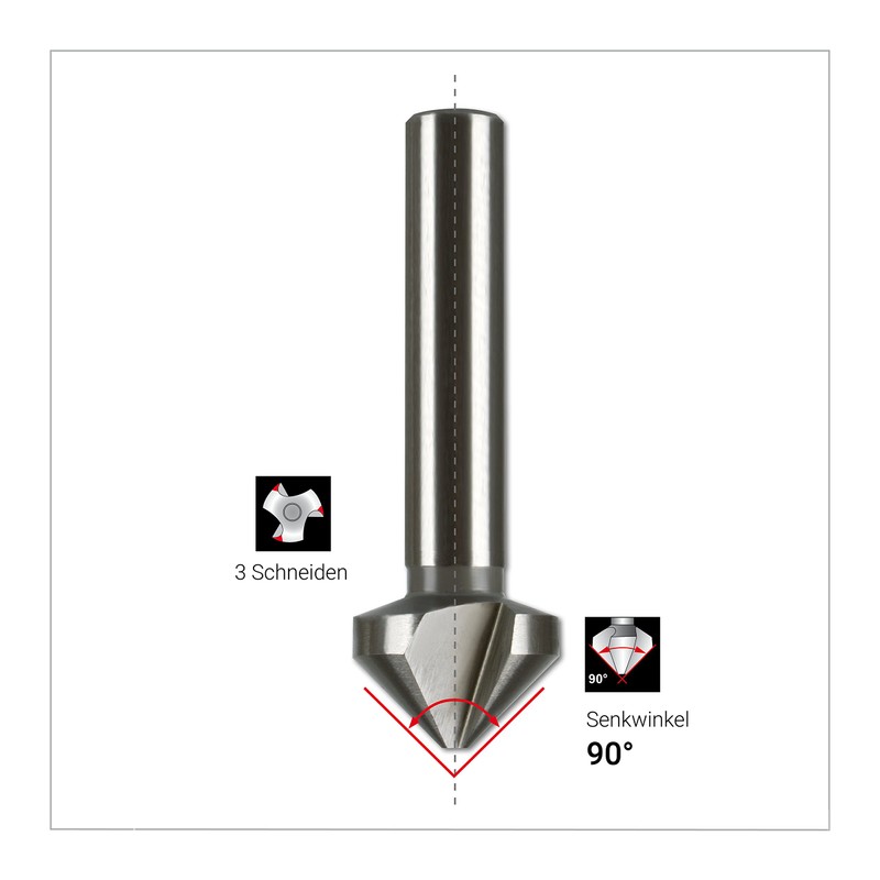 Ruko 102144 Hand Deburring Tool DIN 335 Form C 90°