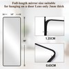 VooBang 14"x48" Full Length Over The Door Mirror - Aluminum