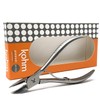 Kohm Ingrown Toenail Clippers | Super Control Cuticle Trimmer &