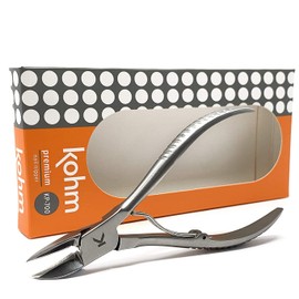 Kohm Ingrown Toenail Clippers | Super Control Cuticle Trimmer & Wide Jaws – Precision Stainless Steel Nail Nippers for Thick & Ingrown Nails | Podiatrist-Recommended Toe Nail Cutter