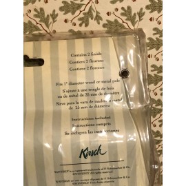 WAVERLY By Kirsch Decorative Finial Fluted Warm Oak for 1" Rod New