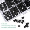 200 PCS ABS Round Spacer Washer Kit Insulation Spacer For