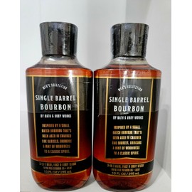 Bath & Body Single Barrel Bourbon 3-in-1 Hair, Face & Body Wash, Men's Collection, 10 Fl Oz×2