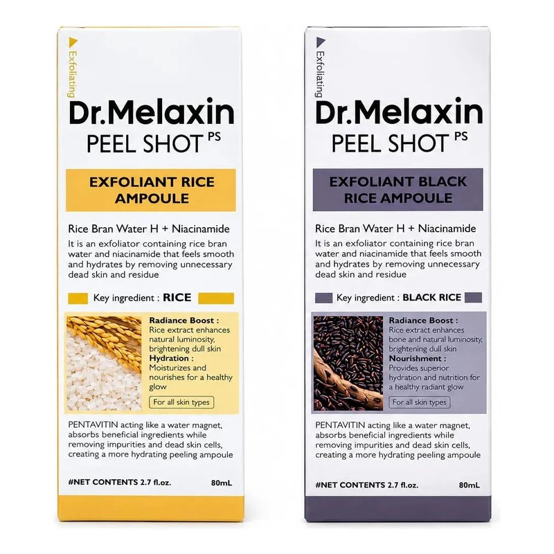 Dr.melaxin Peel Shot Glow - Ampolla Exfoliante De Arroz 80ml