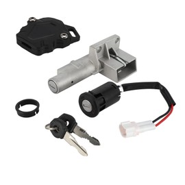 Motorcycle Ignition Key Switch+Key Cover Case Set,Key Starter Switch with Key Protector CNC Aluminum for Sur Ron Light Bee Sur Ron S/X-Black