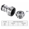 sourcing map Quick Release Garden Hose Nickel-Plated Outdoor Connector M16
