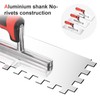 3 Pieces Tile Tools Stainless Steel Square Notched Trowel Set