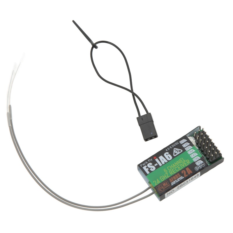 FS IA6 RC Receiver 2.4GHz 6 Channels with Dual Antenna