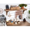 StorageWorks Small Wicker Basket for Organizing with 4-Section, Natural Water
