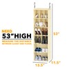 SpaceAid 2 Pack Hanging Closet Organizer and Storage with Dividers,