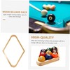 Mikinona 2pcs Billiard Ball Rack Solid Hardwood Pool Table Ball