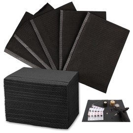 Rayyl Dental Bibs, Pack of 50 Disposable Waterproof Tattoo Bibs Tattoo Tablecloths Clean Pad Clean Tattoo Tray Tattoo Accessories (Black)