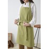 Pincy Cotton Linen Apron for Women - Adjustable Casual Apron