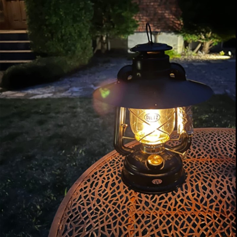 Naokin Metal Round Lantern Shade, Camping Oil Lantern, Flat Reflector