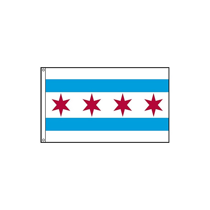 City of Chicago Flag (5 ft. x 8 ft.)