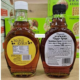 Trader Joe's2 Grade A Maple Syrup & Organic Vermont Maple Syrup 8fl oz 236ml (Two Bottles)