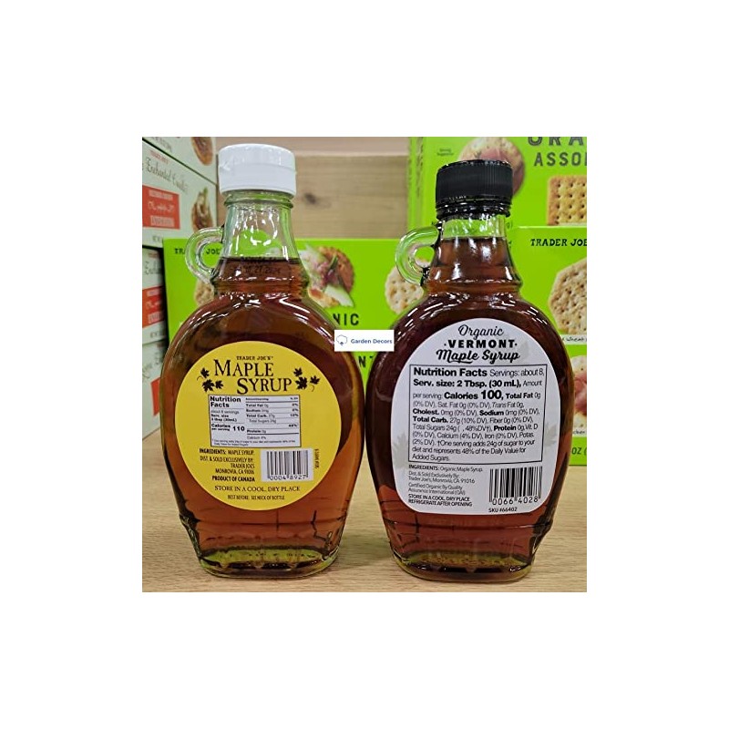 Trader Joe's2 Grade A Maple Syrup & Organic Vermont Maple