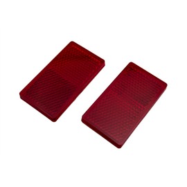 ジャスパ(JASPA) 高輝度 反射板 リフレクター 32×60mm 2個入り レッド X725