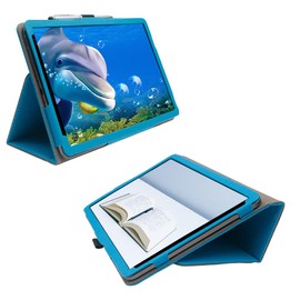 Kebiory Compatible with Umidigi G1 Tab Mini 8.0 Inch Tablet Case, PU Leather Case Shockproof Magnetic Clasp Folio Smart Cover with Hand Strap for UMIDIGI G1 Tab Mini 8.0 Inch Tablet (Blue)