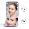 Kintion Pocket Mirror, 1X/3X Magnification LED Compact Travel Makeup Mirror