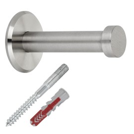 SOTECH TALEA Coat Hook with Plate Real Stainless Steel Solid Including Mounting Material Diameter 10/15 mm Length 50 mm Total Length 53 mm Wall Hook Towel Rail