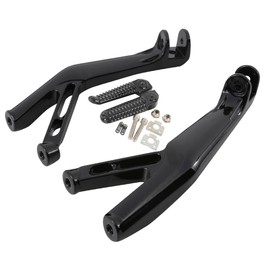 TCT-MOTORPARTS Black Passenger Foot Pegs Bracket Fit For Yamaha YZF R1 YZF R1S YZF R1M 2015-2024; Yamaha YZF R6 2017-2025;