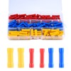 120 Pcs Insulated Straight Wire Terminal Connectors, Butt Splice Connectors,